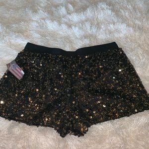 Sequin shorts